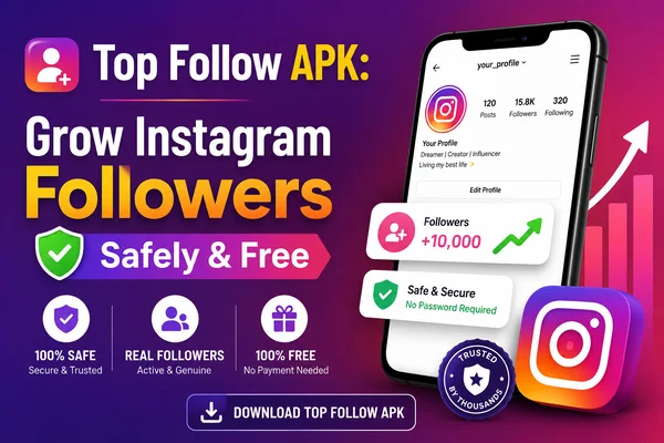 Top Follow APK: Grow Instagram Followers Safely & Free